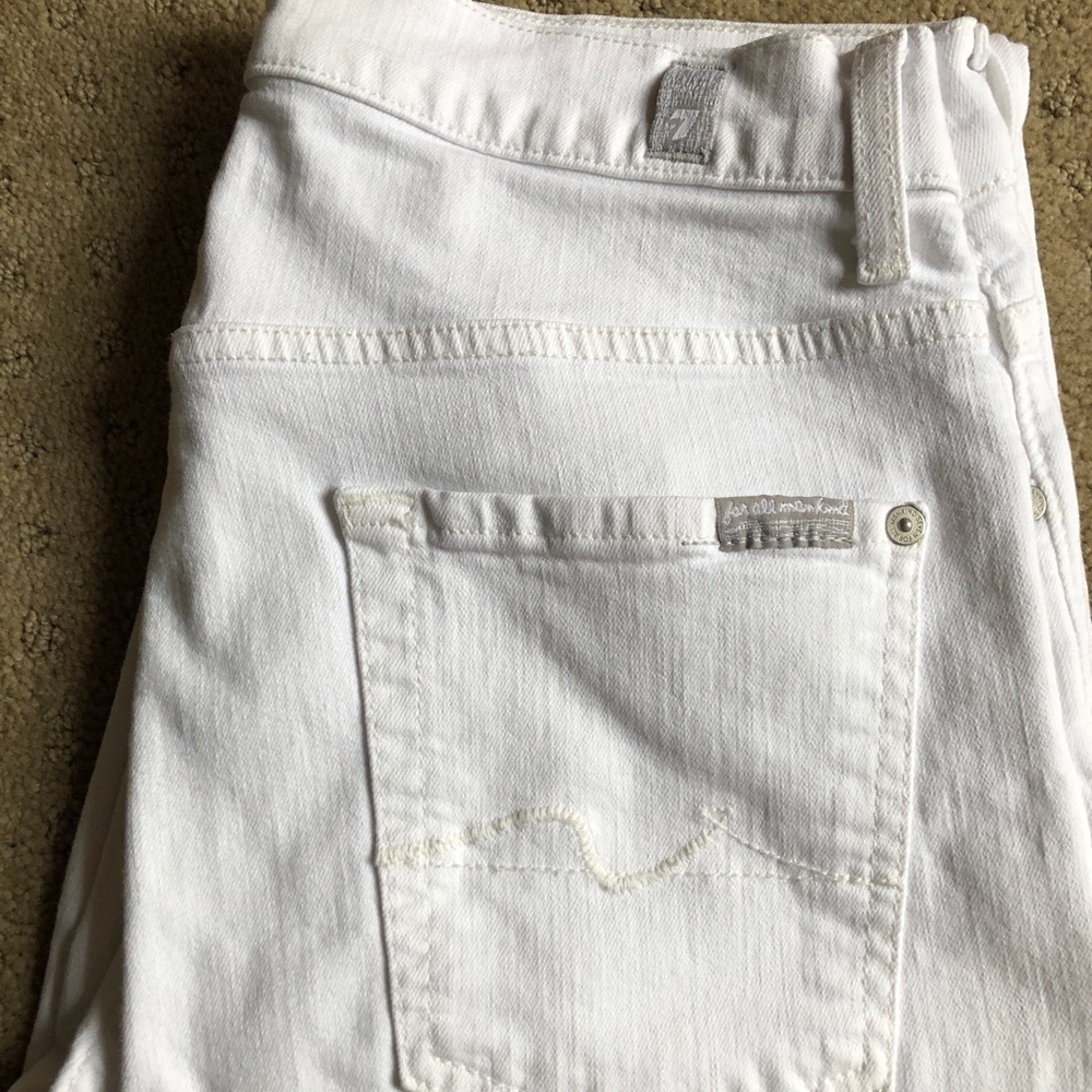 7 For All Mankind White Denim